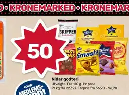 Coop Marked Nidar godteri tilbud