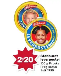 Coop Marked Stabburet leverpostei tilbud