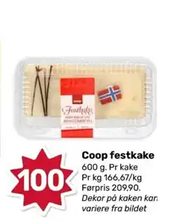 Coop Marked Coop festkake tilbud