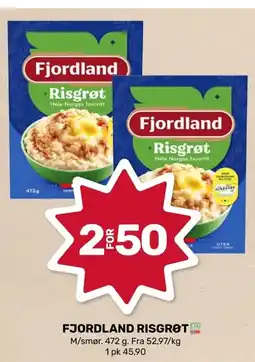 Coop Marked Fjordland risgrot tilbud
