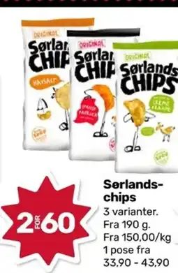 Coop Marked Serlands- chips tilbud