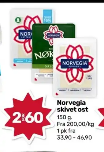 Coop Marked Norvegia skivet ost tilbud