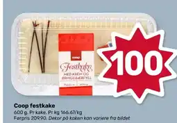 Coop Marked Coop festkake tilbud