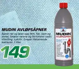 Coop Byggmix Mudin avløpsåpner tilbud