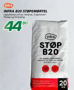 Coop Byggmix Infra b20 støpemørtel tilbud