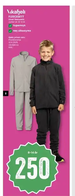 Sport Outlet FLEECESETT, NOK 250 tilbud