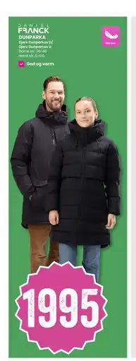 Sport Outlet DUNPARKA, NOK 1995 tilbud