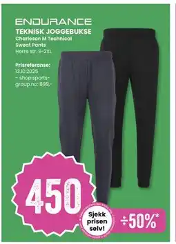 Sport Outlet TEKNISK JOGGEBUKSE, NOK 450 tilbud