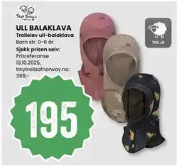 Sport Outlet ULL BALAKLAVA, NOK 195 tilbud