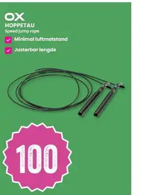 Sport Outlet HOPPETAU, NOK 100 tilbud