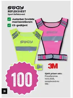 Sport Outlet REFLEKSVEST, NOK 100 tilbud