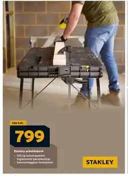 Megaflis Stanley arbeidsbenk, NOK 799 tilbud