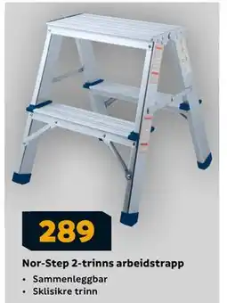Megaflis Nor-Step 2-trinns arbeidstrapp, NOK 289 tilbud