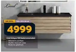 Megaflis Lind Unique 100 baderomsmøbel, NOK 4999 tilbud