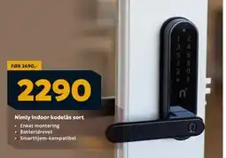 Megaflis Nimly indoor kodelås sort, NOK 2290 tilbud