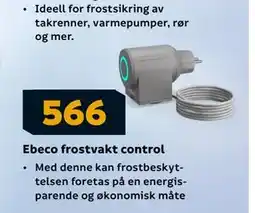 Megaflis Ebeco frostvakt control, NOK 566 tilbud