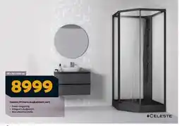 Megaflis Celeste Primero dusjkabinett sort, NOK 8999 tilbud