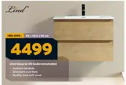 Megaflis Lind Natural 80 baderomsmøbel, NOK 4499 tilbud