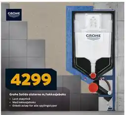 Megaflis Grohe Solido sisterne m/lekkasjeboks, NOK 4299 tilbud