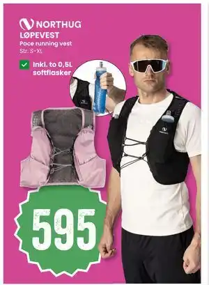 Sport Outlet LØPEVEST, NOK 595 tilbud