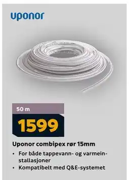 Megaflis Uponor combipex rør 15mm, NOK 1599 tilbud