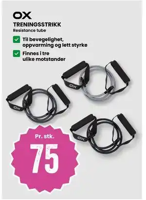 Sport Outlet TRENINGSSTRIKK, NOK 75 tilbud
