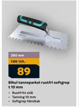 Megaflis Bihui tannsparkel rustfri softgrep t 10 mm, NOK 89 tilbud