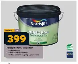 Megaflis Nordsjø Perform+ easy2clean, NOK 399 tilbud