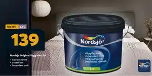 Megaflis Nordsjø Original Vegg Matt 10, NOK 139 tilbud