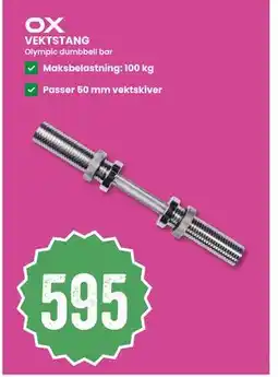 Sport Outlet VEKTSTANG, NOK 595 tilbud