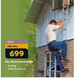 Megaflis No-Flame brannstige, NOK 699 tilbud