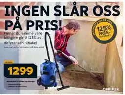 Megaflis Nilfisk Multi II 22 tørr- og våtsuger, NOK 1299 tilbud