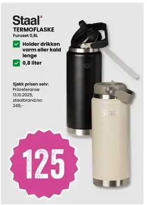 Sport Outlet TERMOFLASKE, NOK 125 tilbud