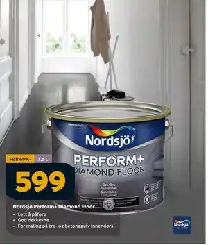 Megaflis Nordsjø Perform+ Diamond Floor, NOK 599 tilbud