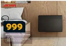 Megaflis Beha panelovn Classic HC 5 sort, NOK 999 tilbud