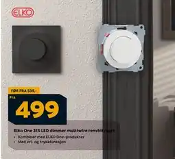 Megaflis Elko One 315 LED dimmer multiwire renvhit/sort tilbud
