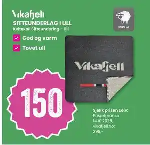 Sport Outlet SITTEUNDERLAG I ULL, NOK 150 tilbud