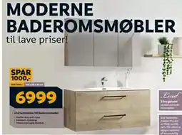 Megaflis Lind Continental 100 baderomsmøbel, NOK 6999 tilbud