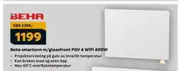 Megaflis Beha smartovn m/glassfront PGV 4 WiFi 400W, NOK 1199 tilbud