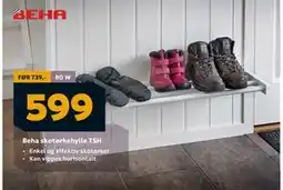 Megaflis Beha skotørkehylle TSH, NOK 599 tilbud