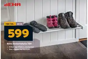 Megaflis Beha skotørkehylle TSH, NOK 599 tilbud
