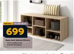 Megaflis Hyper benk Jackson Hickory, NOK 699 tilbud