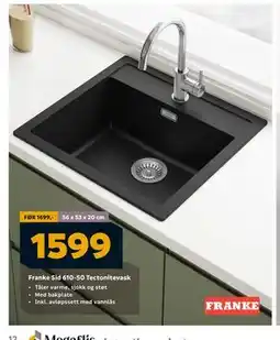 Megaflis Franke Sid 610-50 Tectonitevask, NOK 1599 tilbud