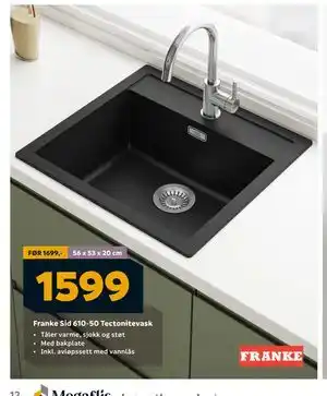 Megaflis Franke Sid 610-50 Tectonitevask, NOK 1599 tilbud