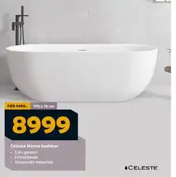 Megaflis Celeste Monza badekar, NOK 8999 tilbud