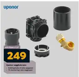 Megaflis Uponor veggboks pex, NOK 249 tilbud