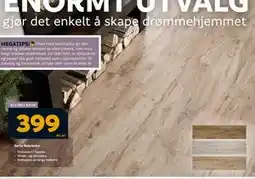 Megaflis Serie Nebraska, NOK 399 tilbud