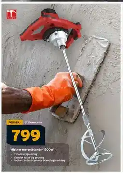Megaflis Mjølner mørtelblander 1200W, NOK 799 tilbud
