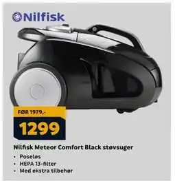 Megaflis Nilfisk Meteor Comfort Black støvsuger, NOK 1299 tilbud