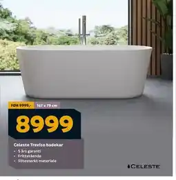Megaflis Celeste Treviso badekar, NOK 8999 tilbud